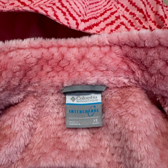 Columbia Girls Snow Jacket with removable fleece liner (5-6) XS - Picture 4 of 7